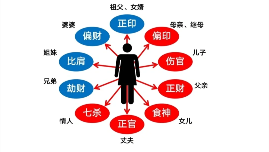 【国学智慧】十神与六亲的关系